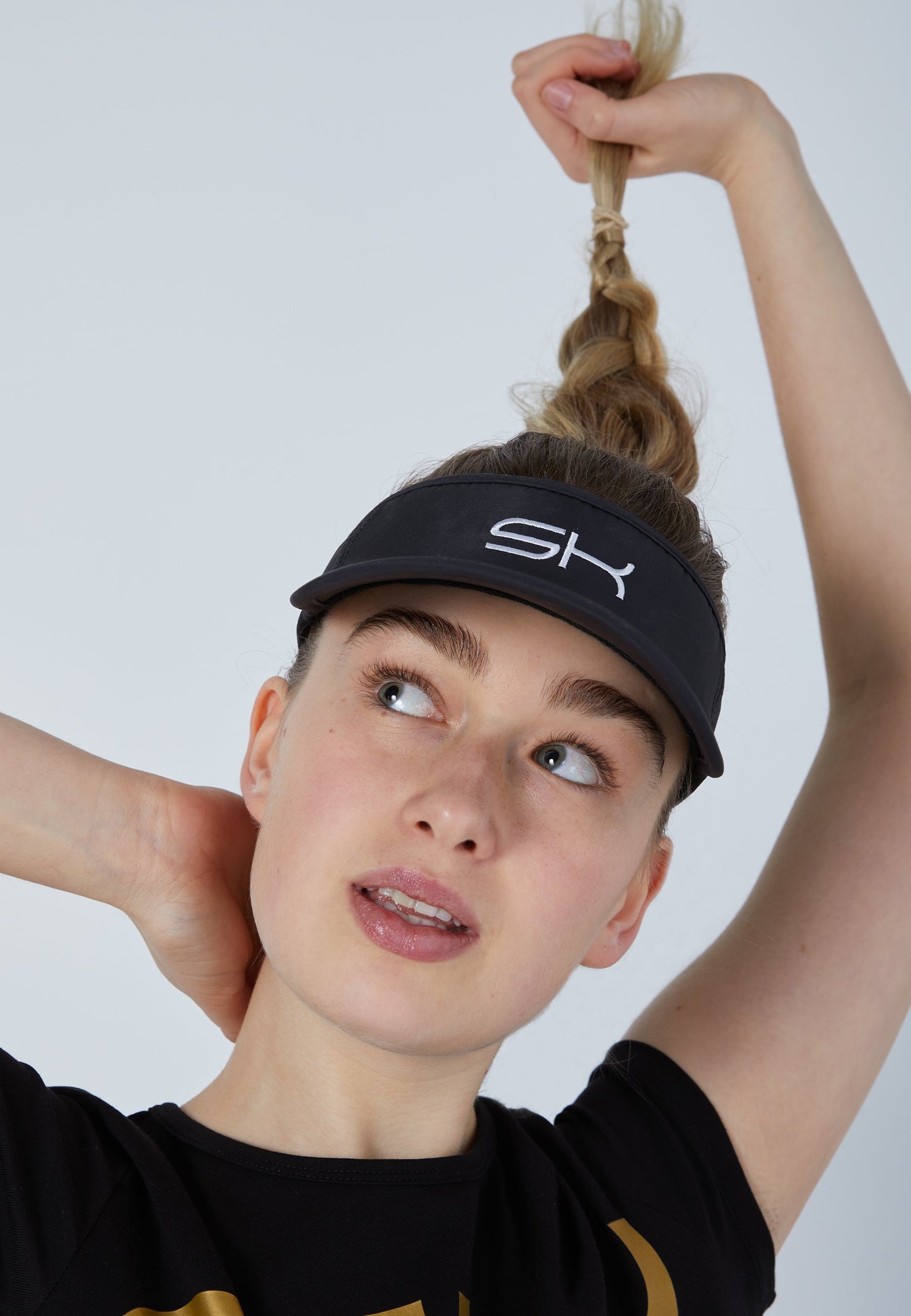 Tennis Sun Visor, schwarz
