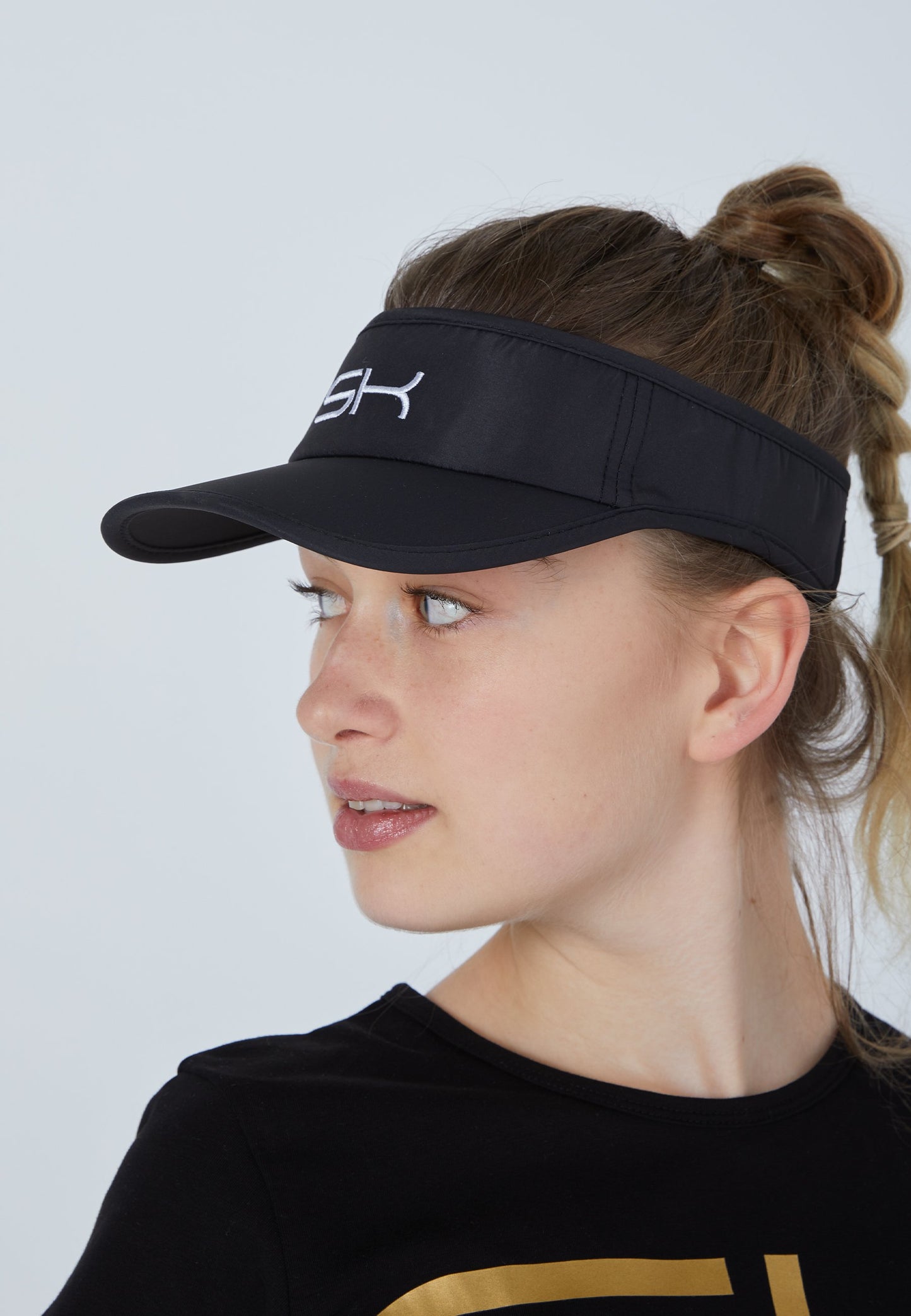 Tennis Sun Visor, schwarz