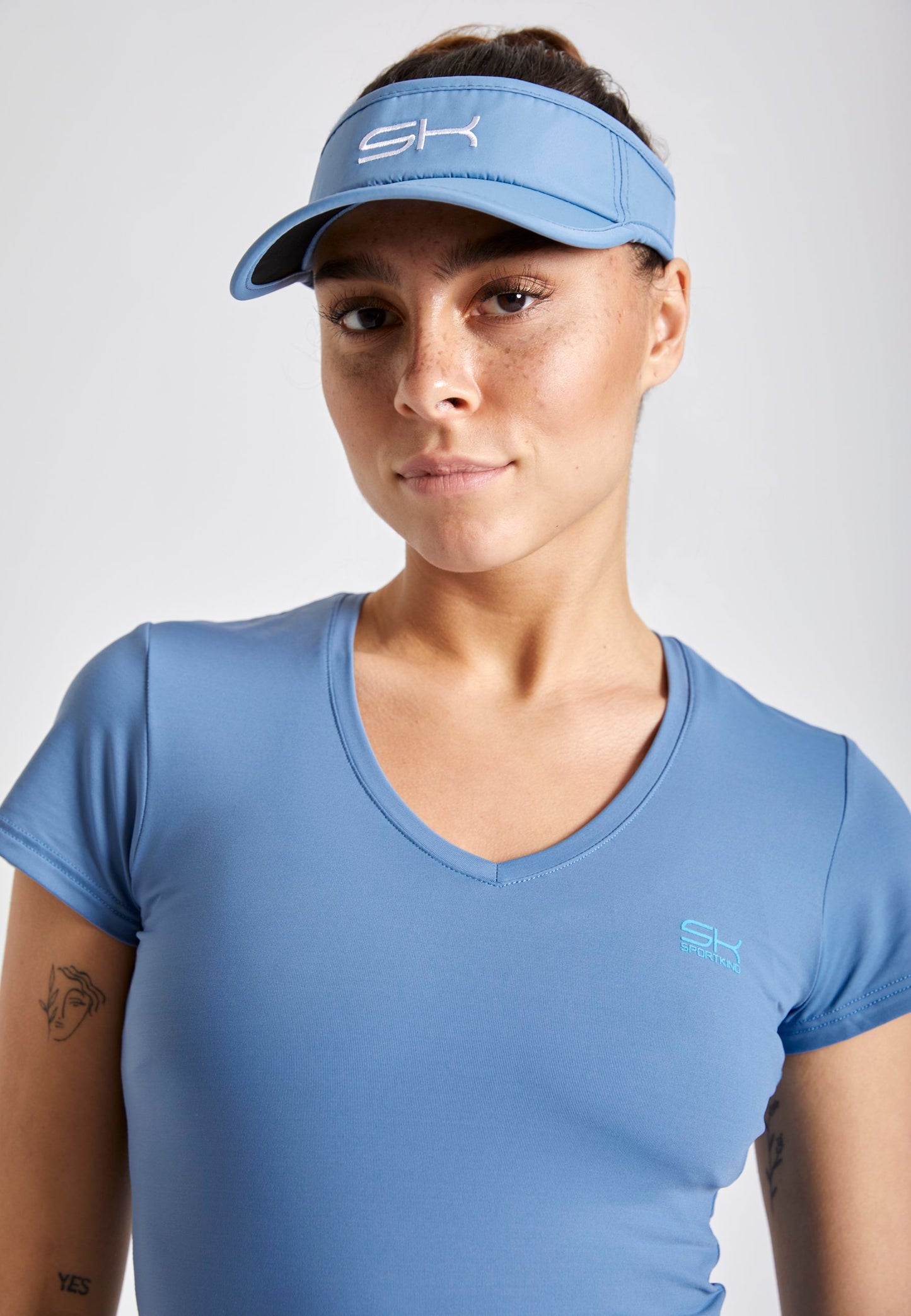 Tennis Sun Visor, grau blau