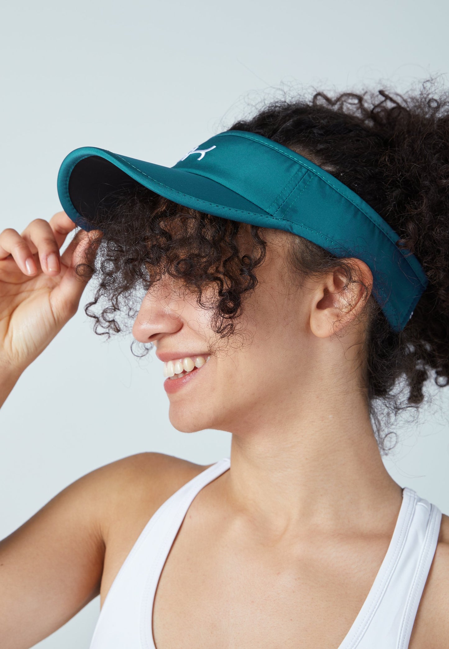 Tennis Sun Visor, petrol grün