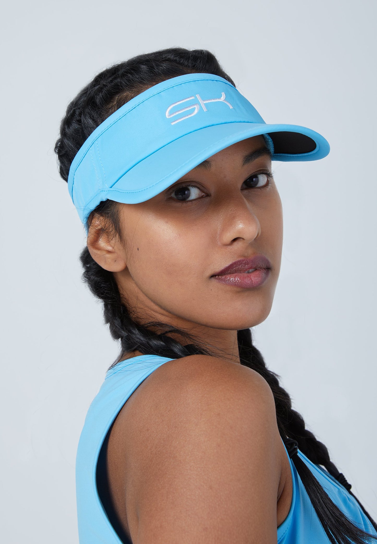 Tennis Sun Visor, hellblau
