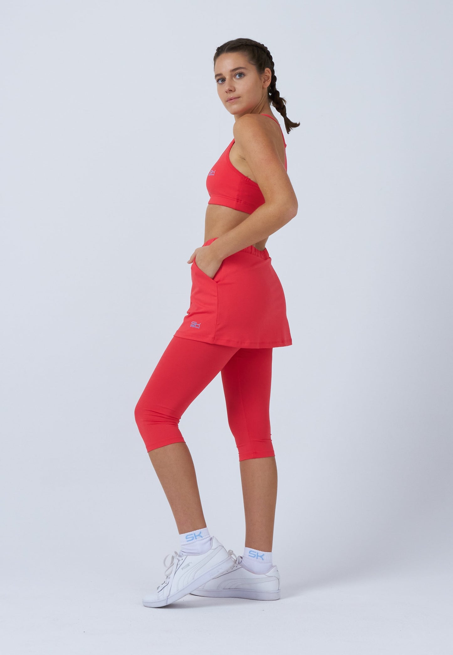 2-in-1 Tennisrock mit Leggings / Skapri, pfirsich