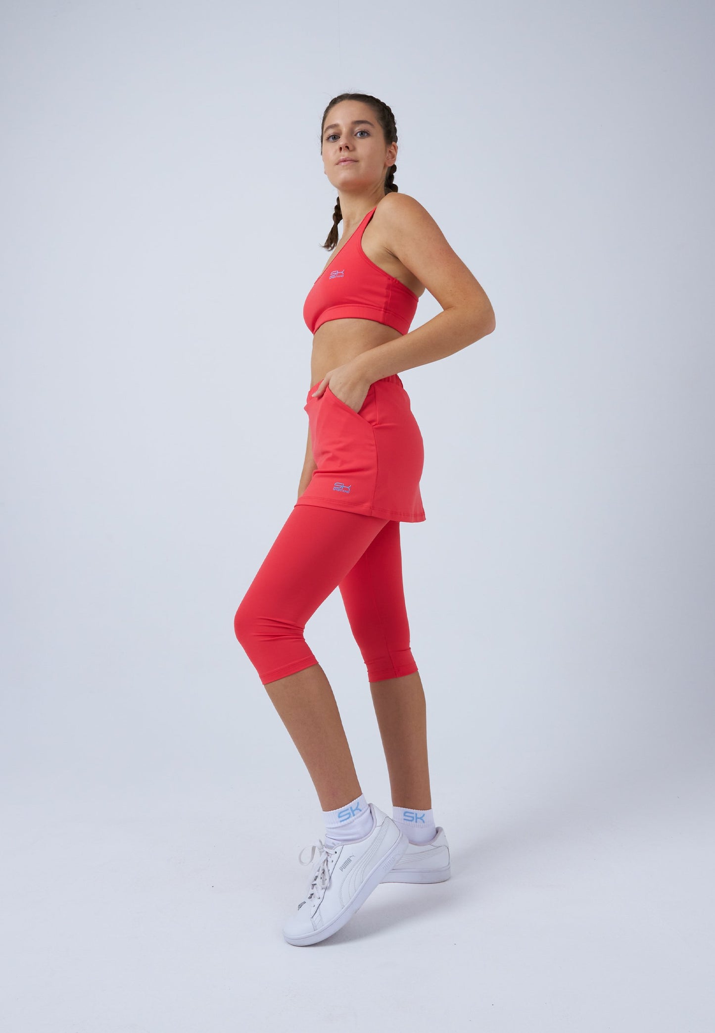 2-in-1 Tennisrock mit Leggings / Skapri, pfirsich