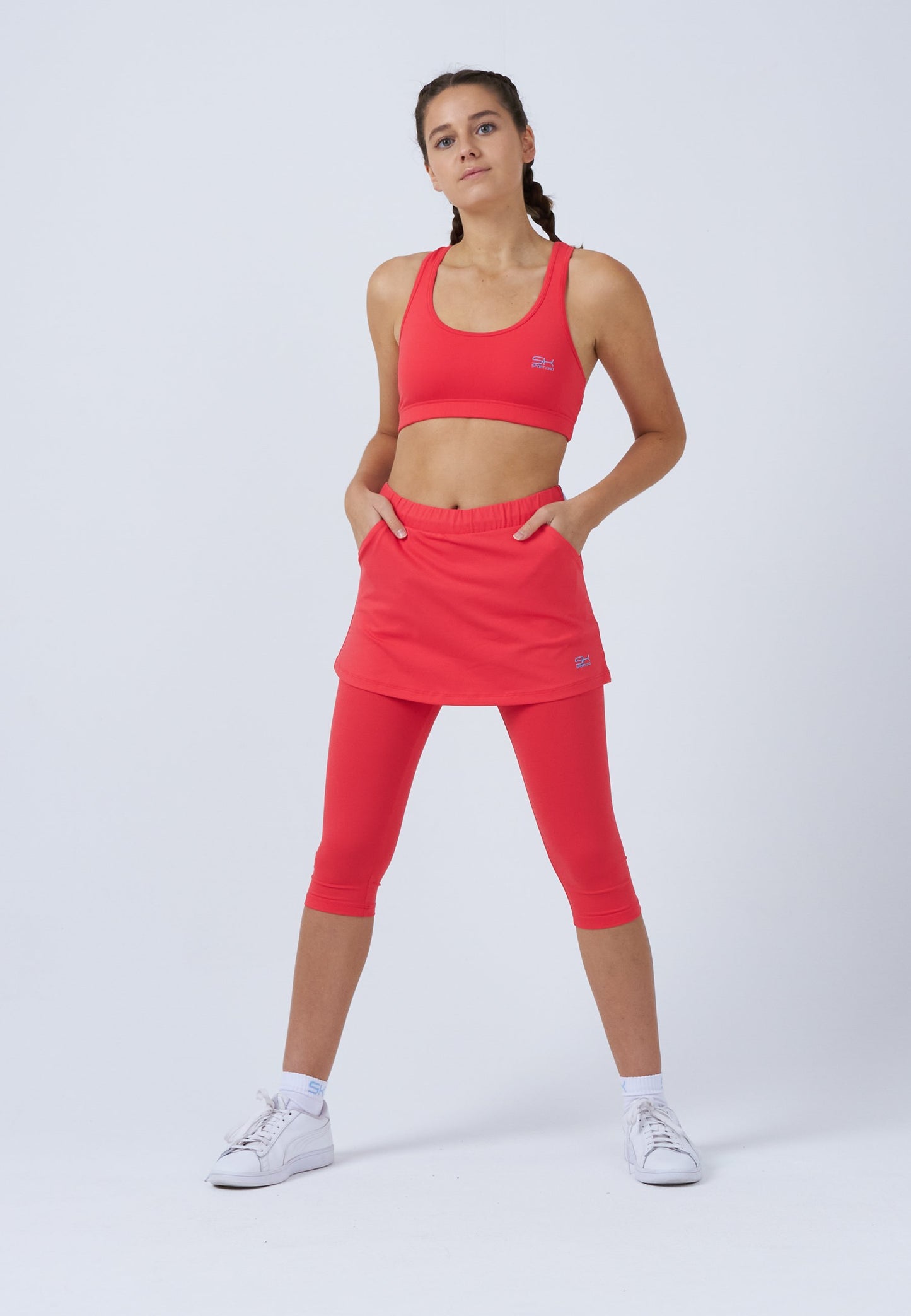 2-in-1 Tennisrock mit Leggings / Skapri, pfirsich