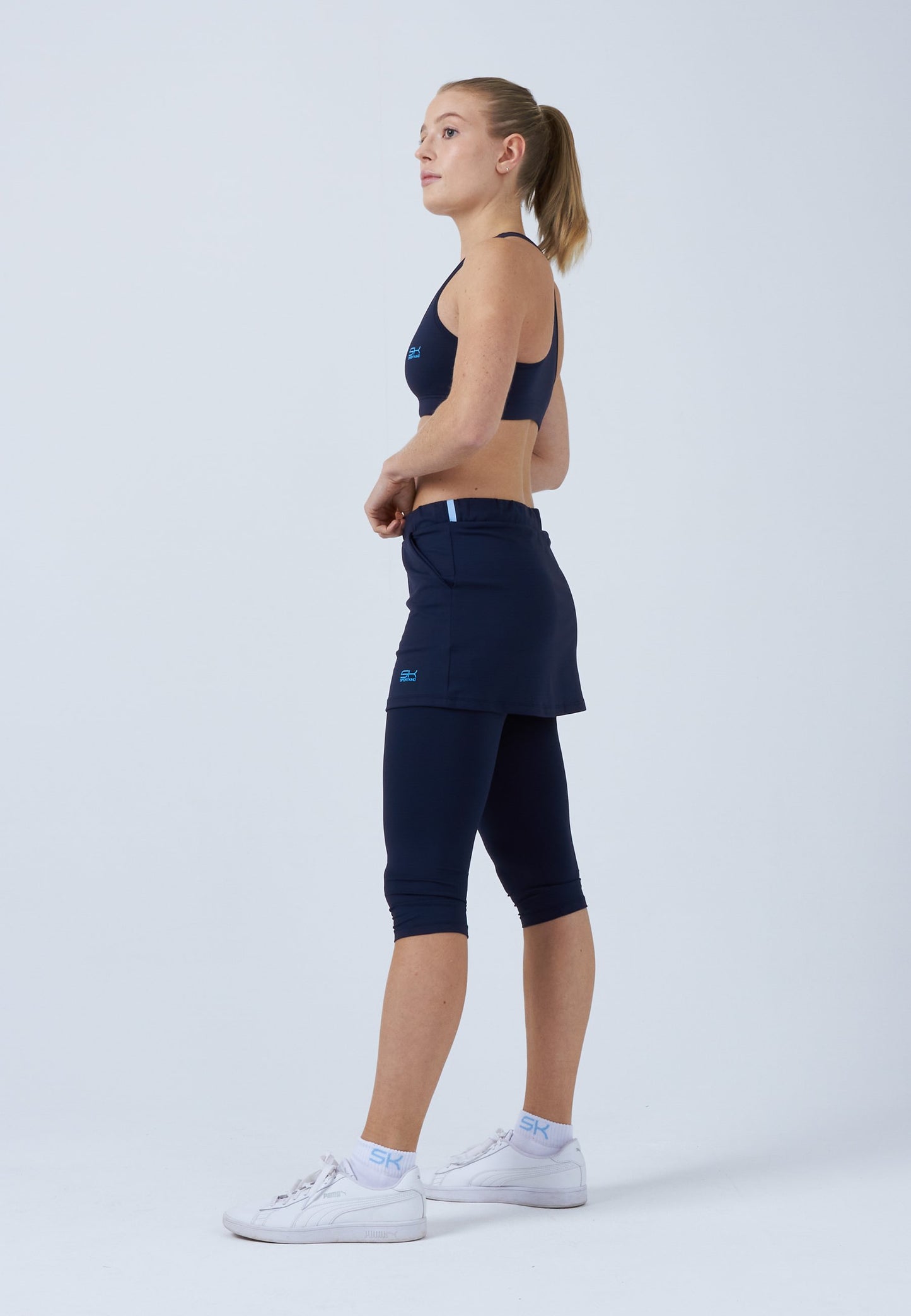 2-in-1 Tennisrock mit Leggings / Skapri, navy blau