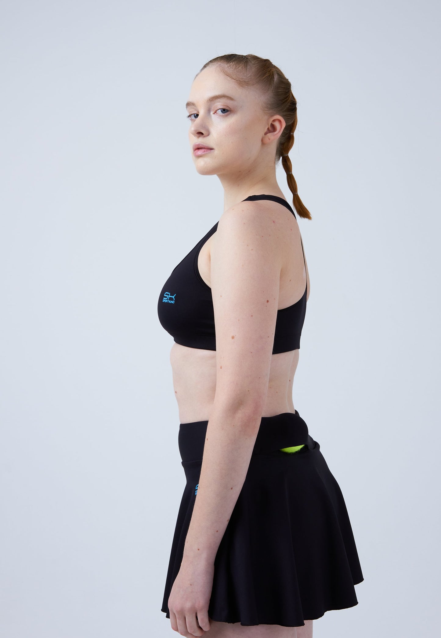 Advantage Tennisrock / Skort mit Ballhalter, schwarz