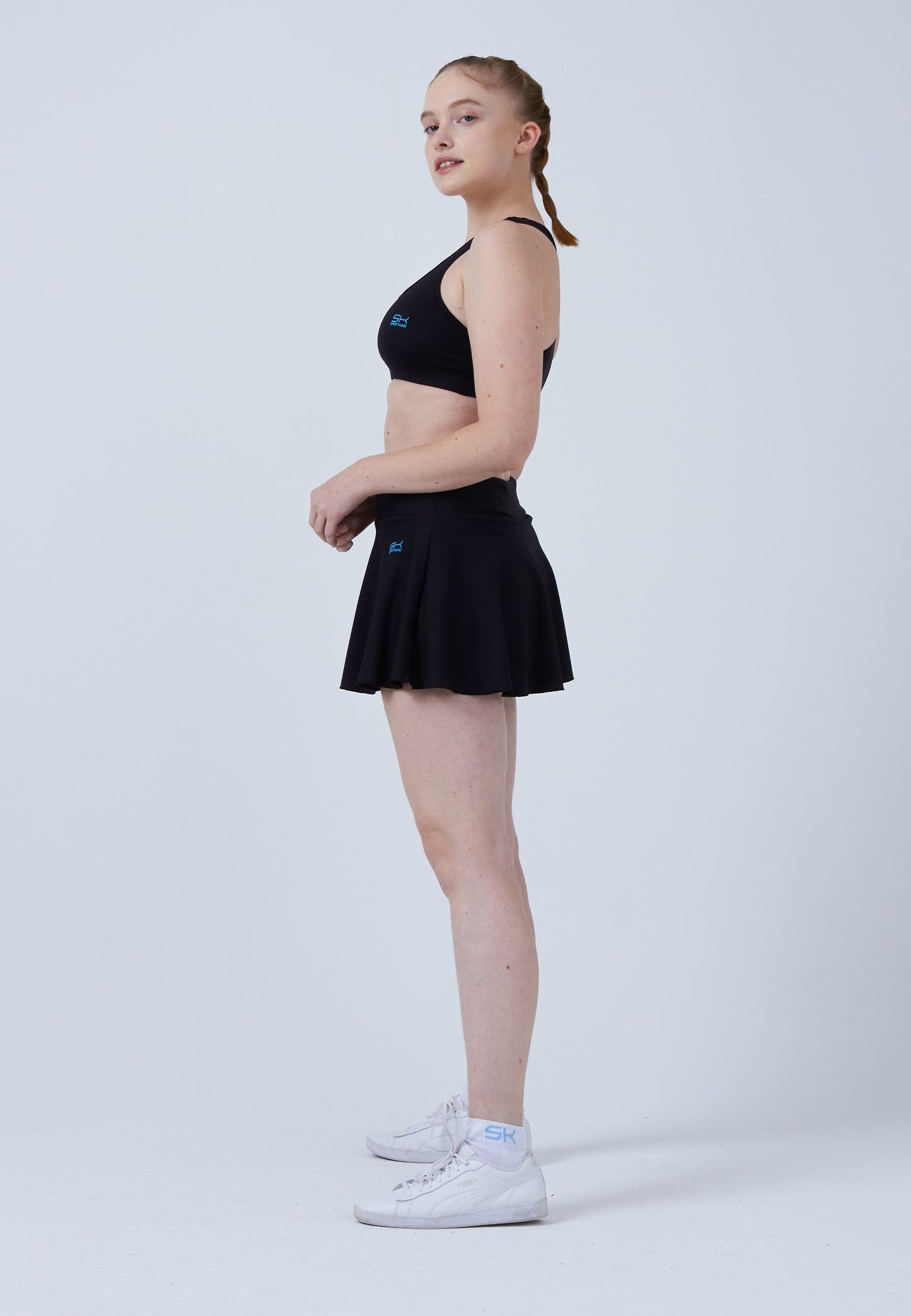 Advantage Tennisrock / Skort mit Ballhalter, schwarz