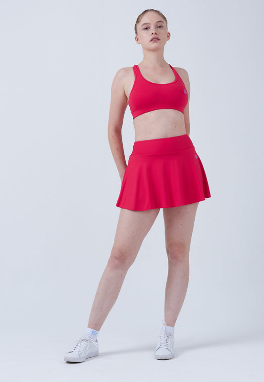 Advantage Tennisrock / Skort mit Ballhalter, pink