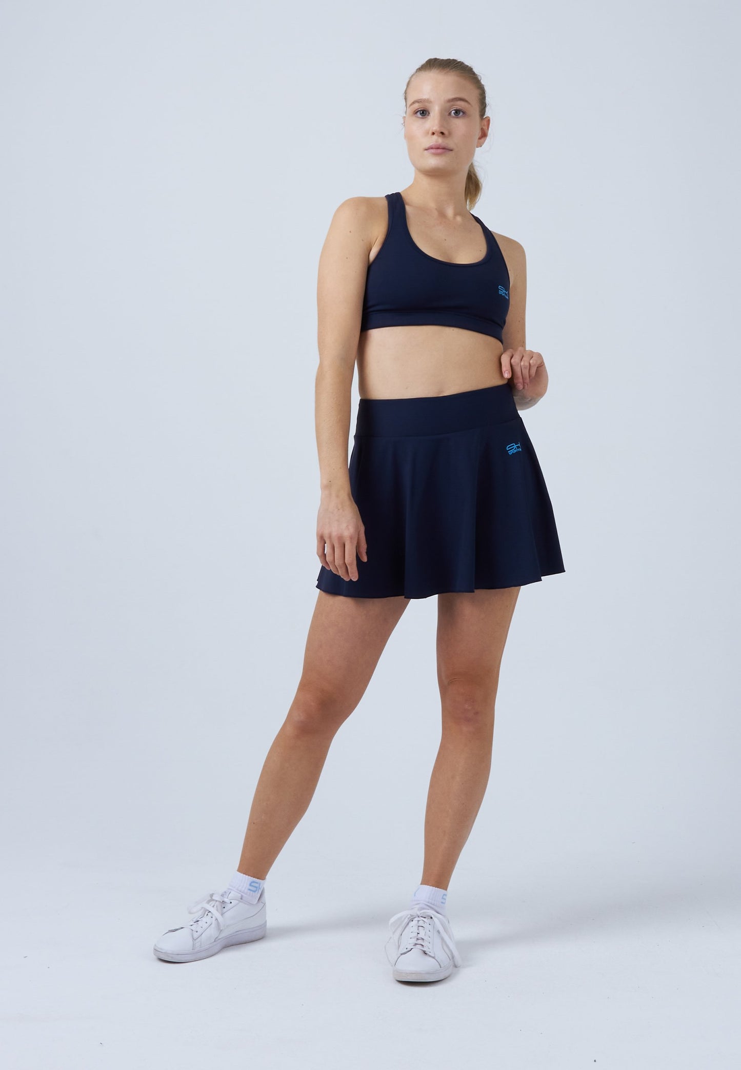Advantage Tennisrock / Skort mit Ballhalter, navy blau