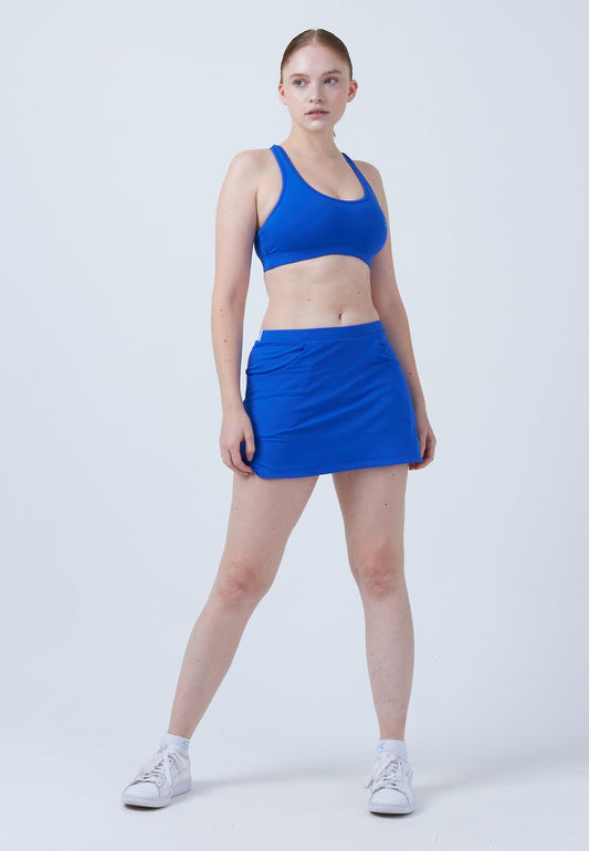 Classic Tennisrock / Skort mit Taschen, kobaltblau