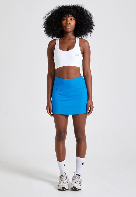 Basic Tennisrock / Skort, cyan blau