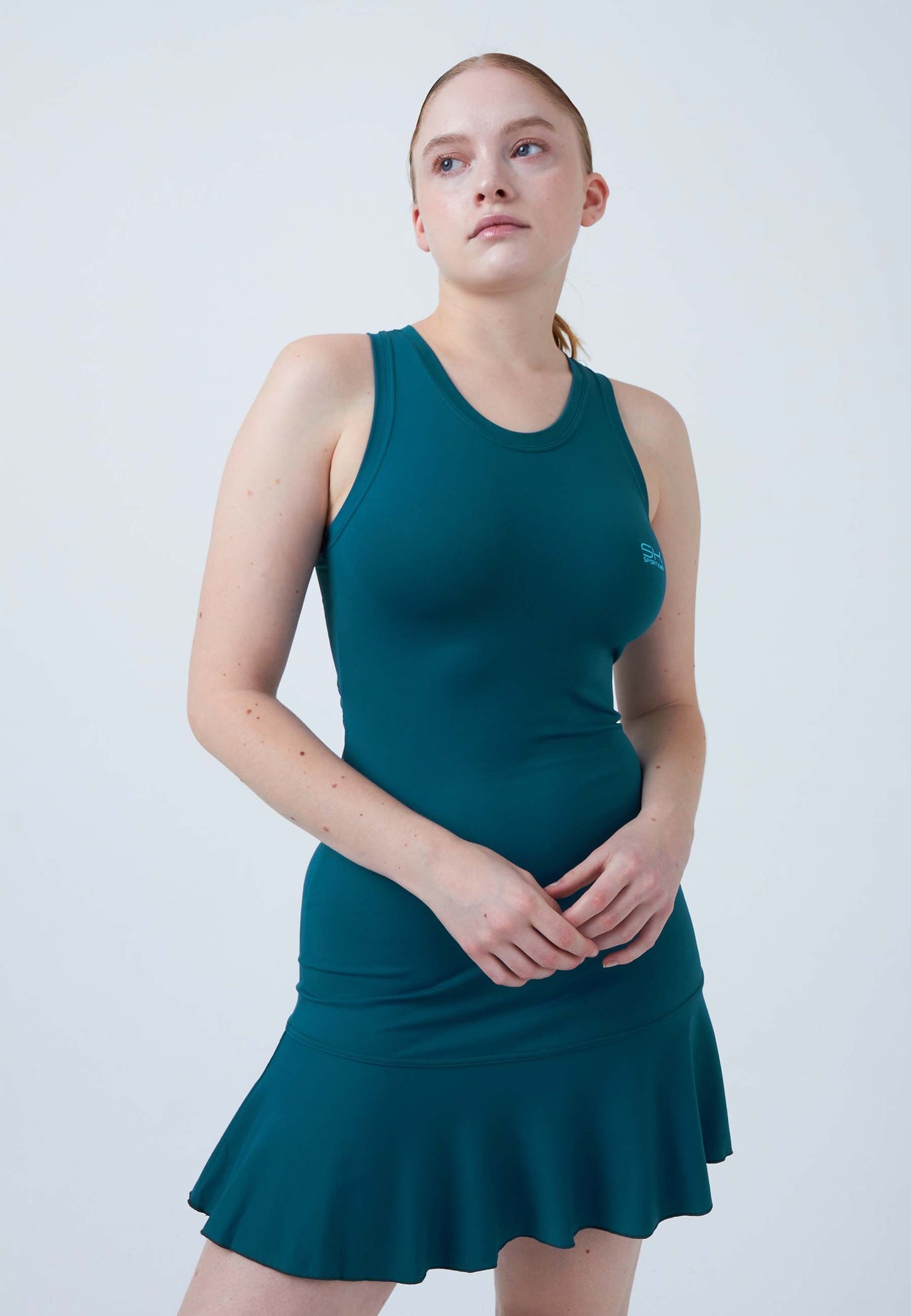 Tenniskleid Performance, petrol grün