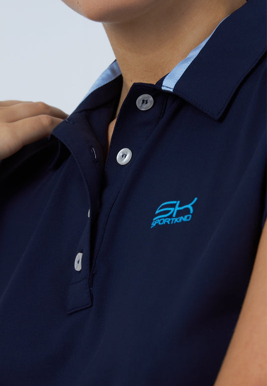 Tennis Polo Shirt Loose-Fit, navy blau
