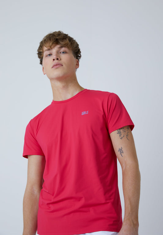 Tennis T-Shirt Rundhals Herren & Jungen, pink