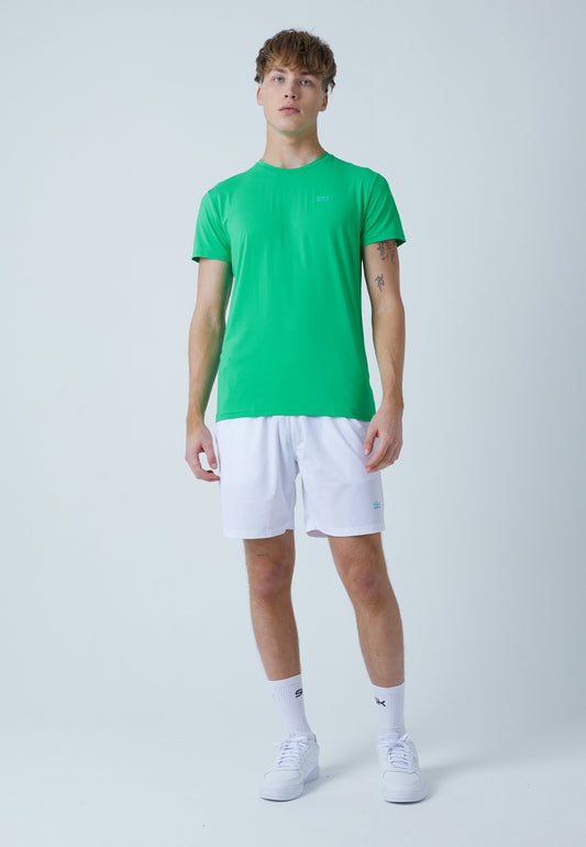 Tennis T-Shirt Rundhals Herren & Jungen, grün
