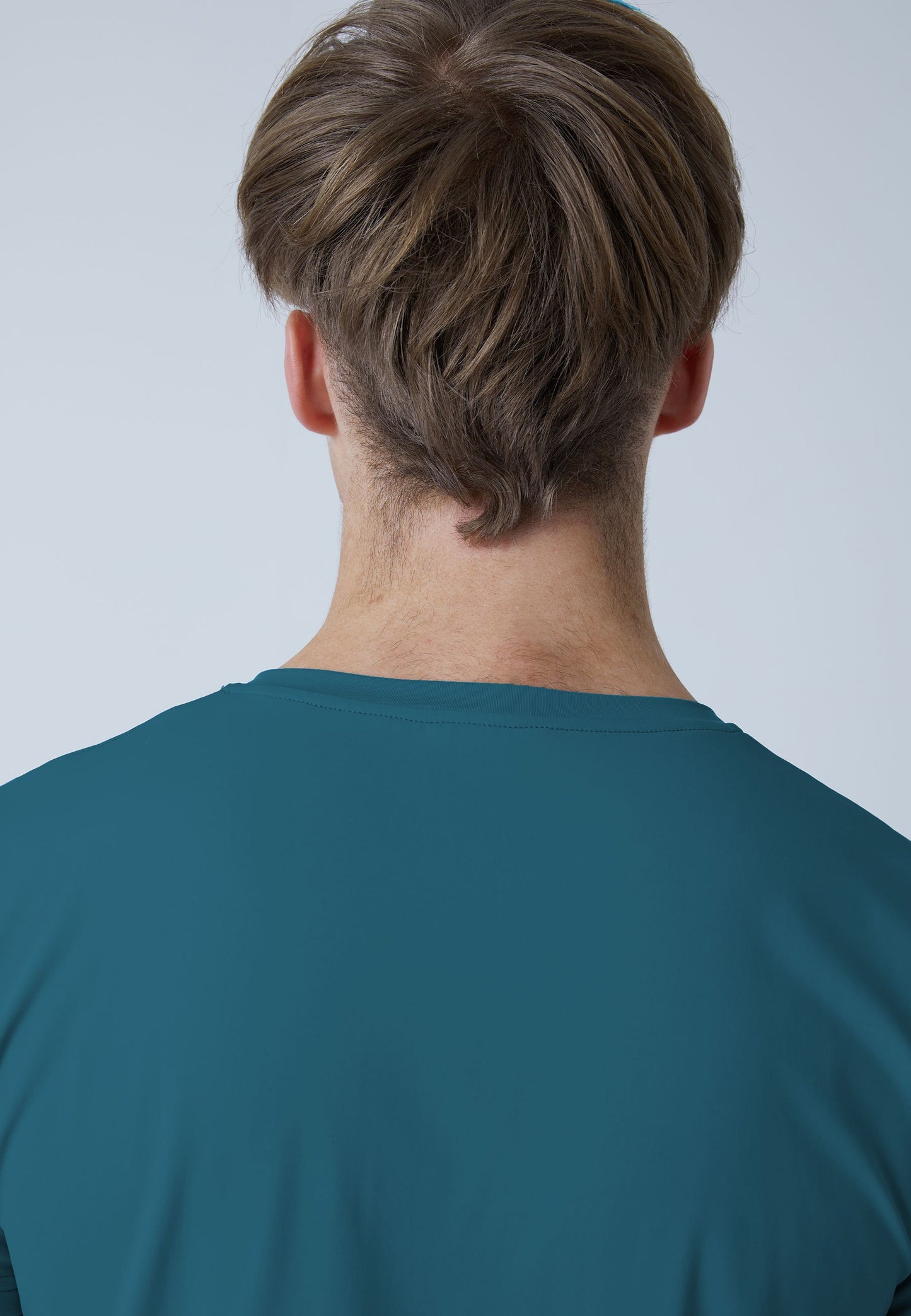 Tennis T-Shirt V-Ausschnitt Herren & Jungen, petrol grün