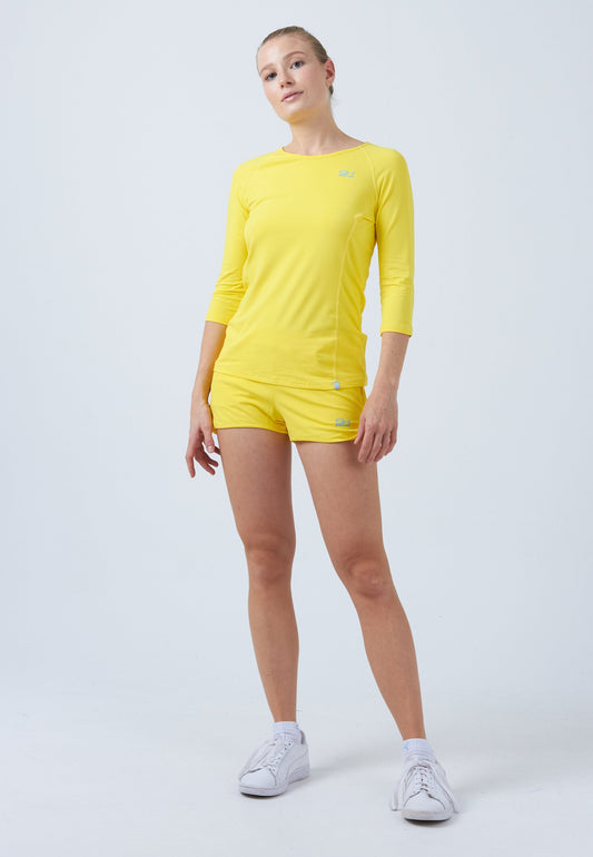 Tennis 3/4-Longsleeve Shirt, gelb