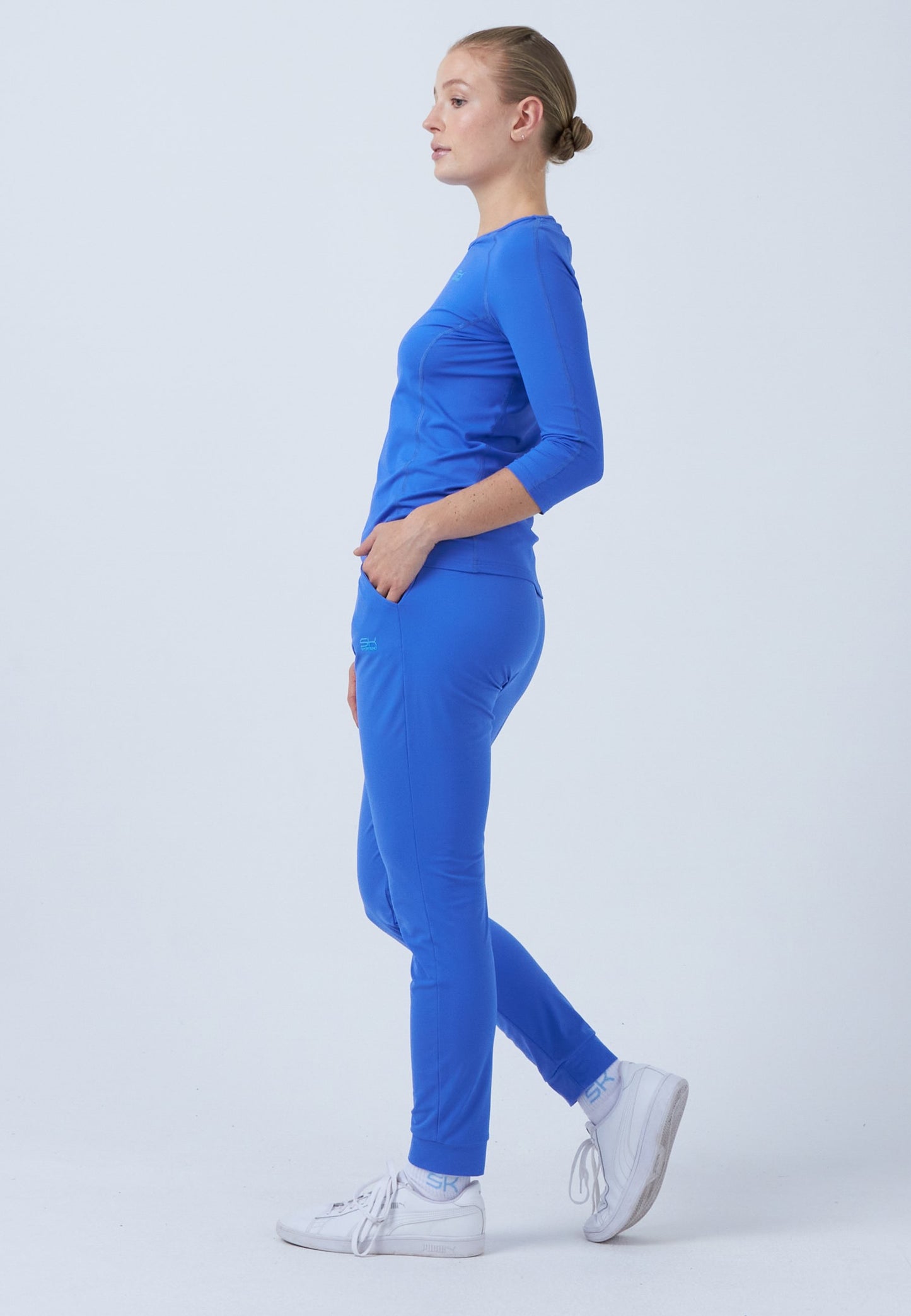 Tennis 3/4-Longsleeve Shirt, kornblumen blau