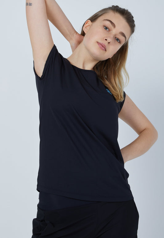 Tennis Loose Fit Shirt, schwarz