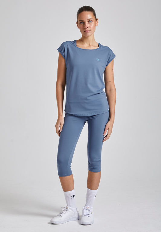 Tennis Loose Fit Shirt, grau blau