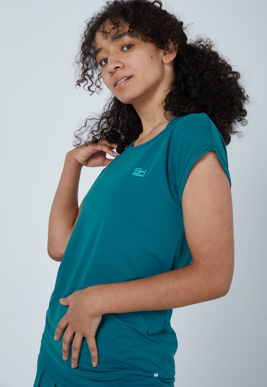 Tennis Loose Fit Shirt, petrol grün