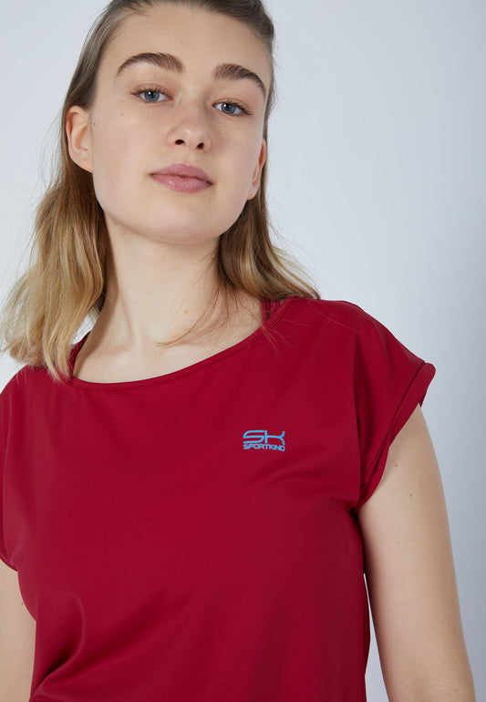 Tennis Loose Fit Shirt, bordeaux rot