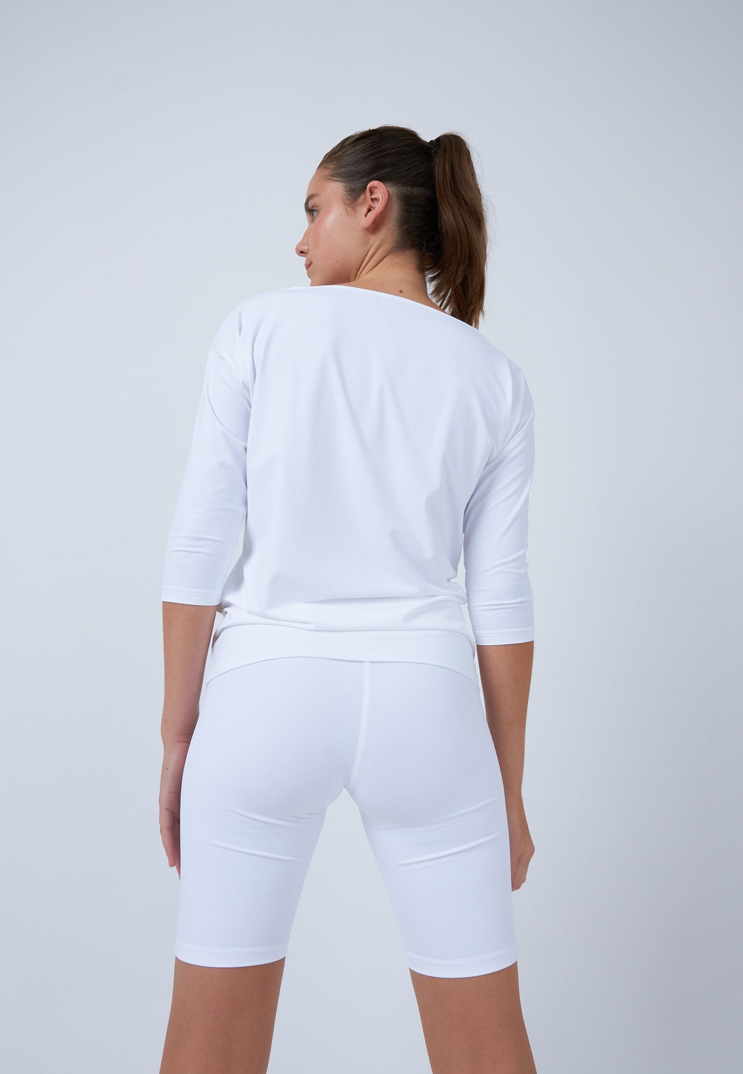 Tennis 3/4 Loose Fit Shirt, weiß