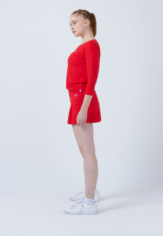 Tennis 3/4 Loose Fit Shirt, rot