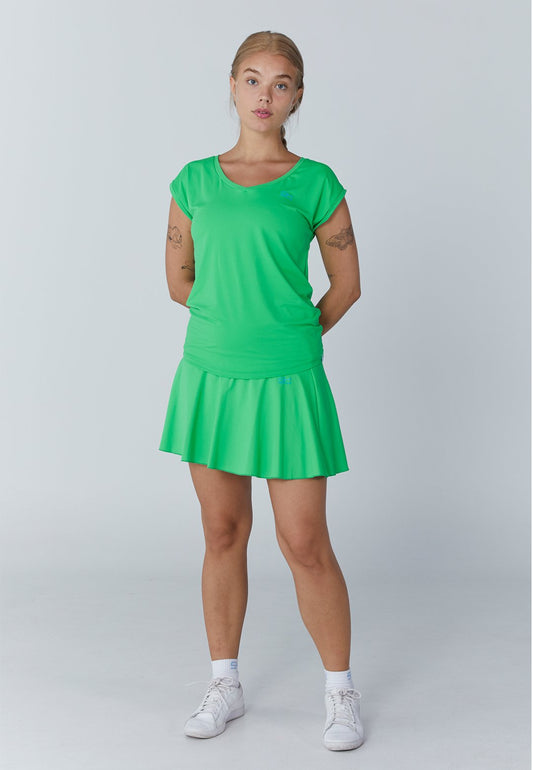 Tennis Loose Fit Shirt V-Neck, grün