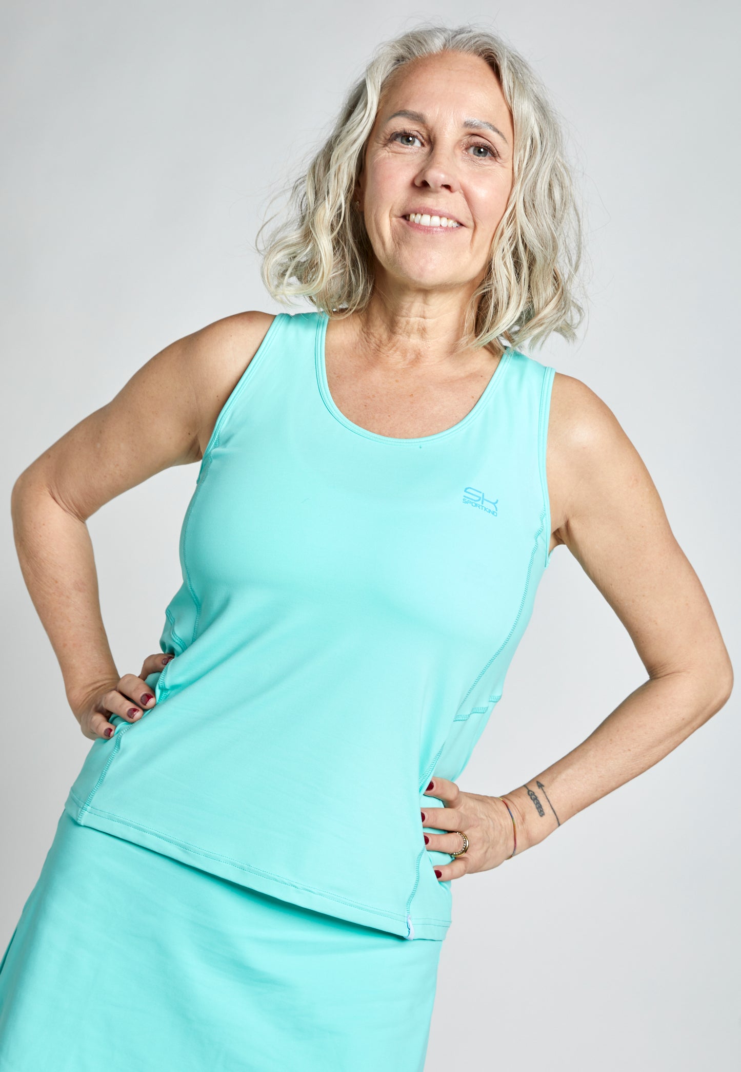 Tennis Loose Fit Tanktop Basic, mint