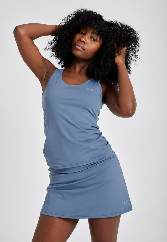 Tennis Tanktop, grau blau