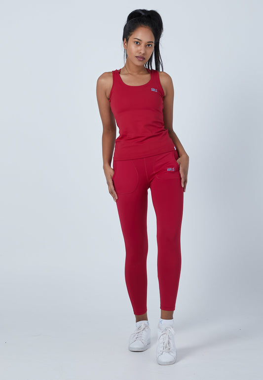 Tennis Tanktop, bordeaux rot