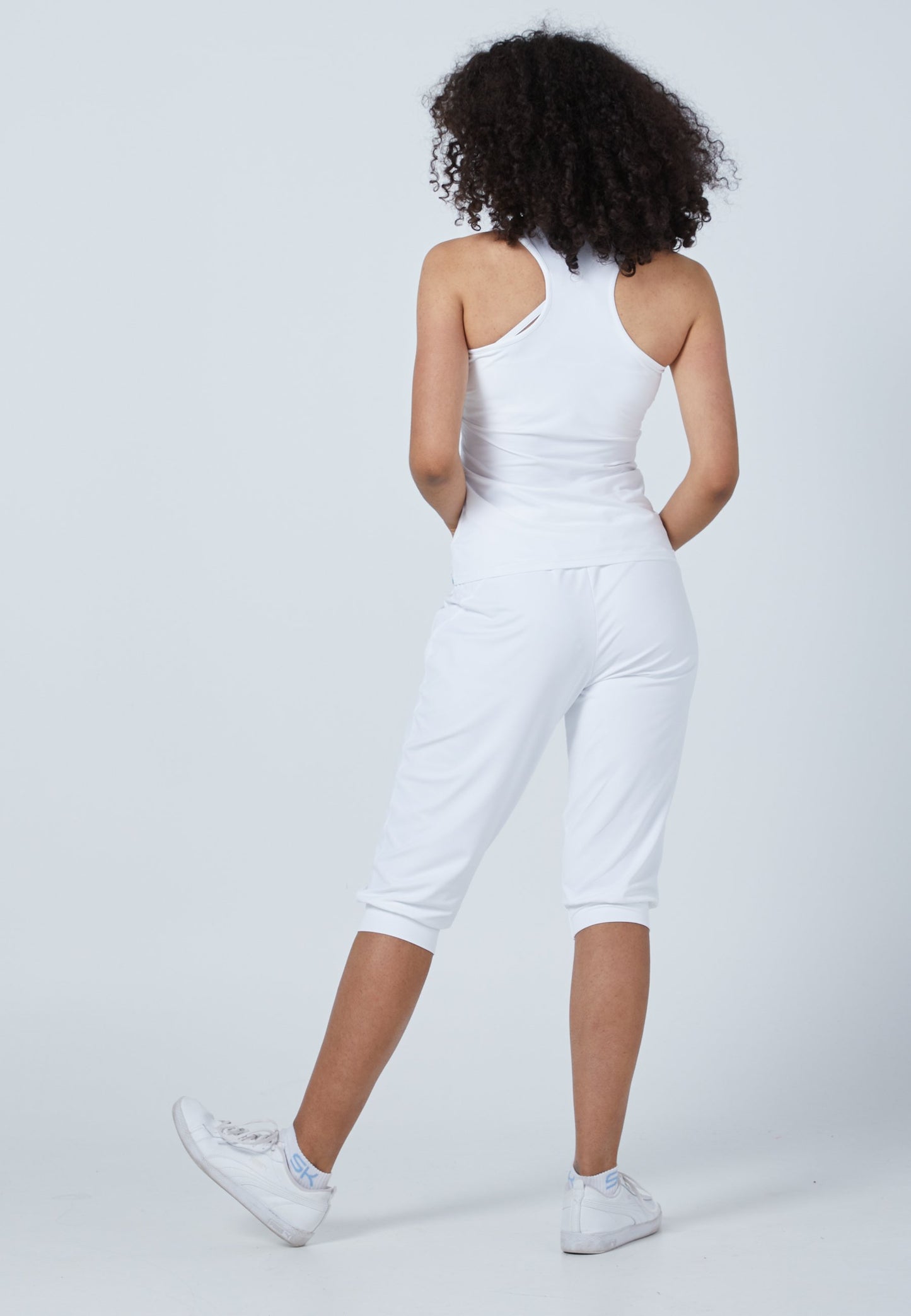 Tennis Tanktop V-Neck, weiß