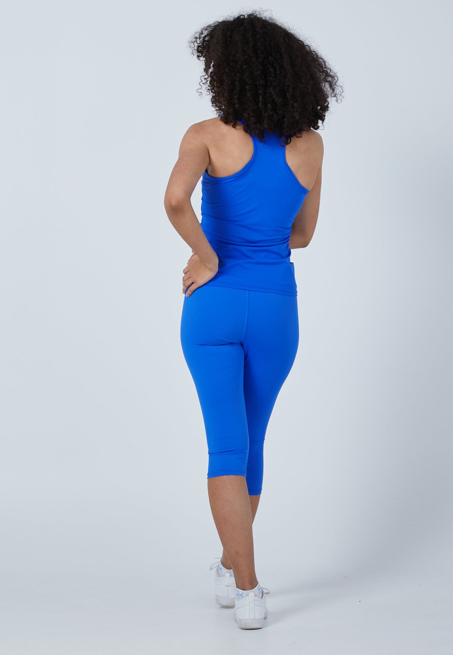 Tennis Tanktop V-Neck, kobaltblau