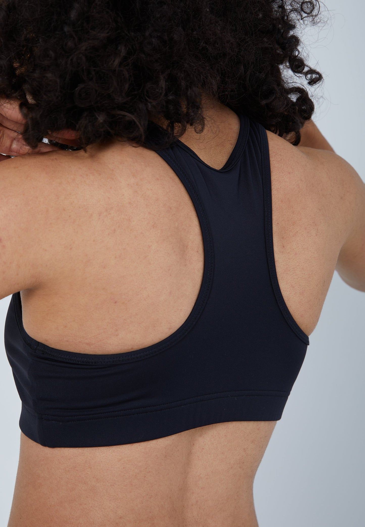 Sport BH breite Träger, schwarz