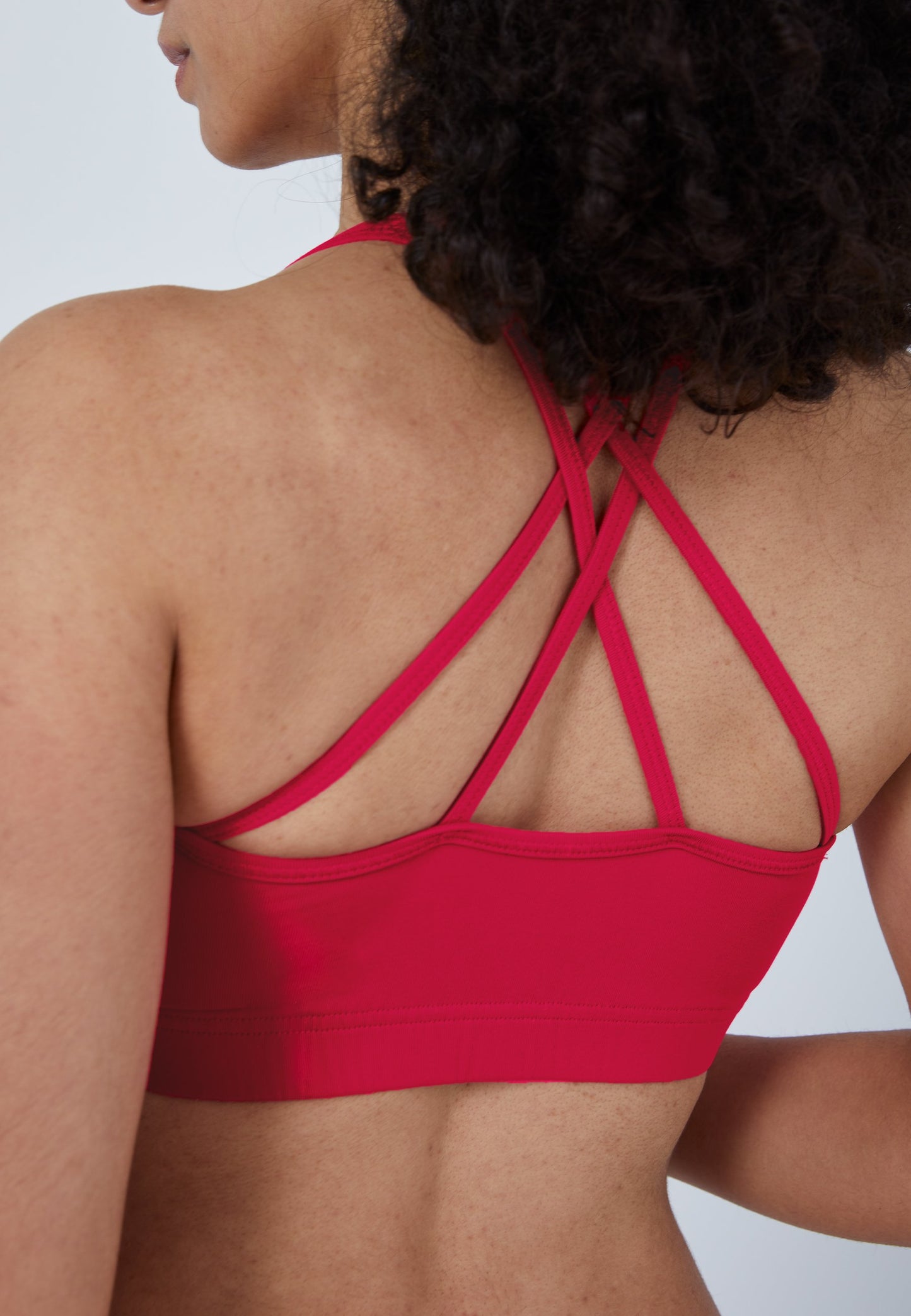 Sport BH gekreuzte Träger, pink