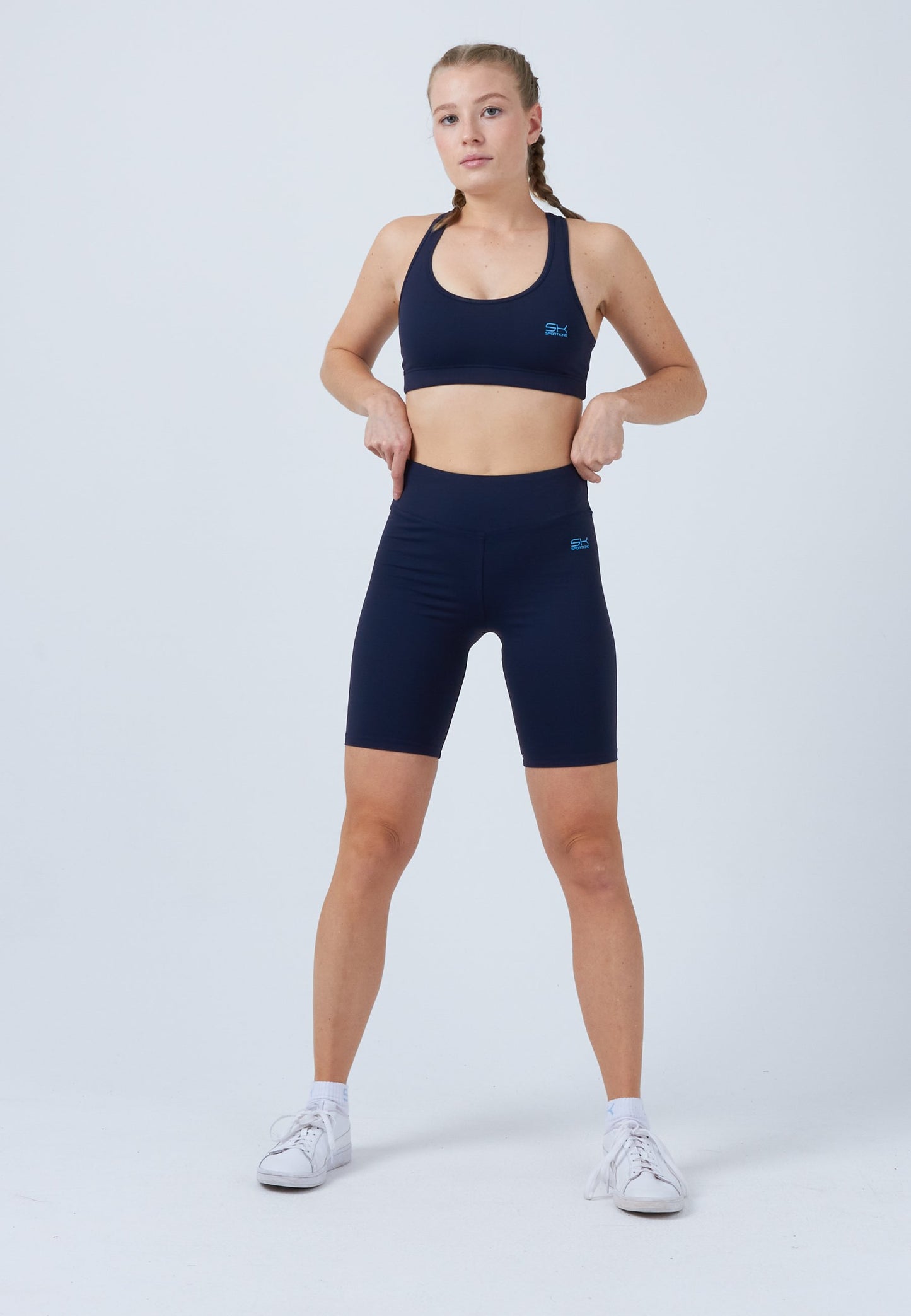 Tennis Short Tights / Radlerhose, navy blau