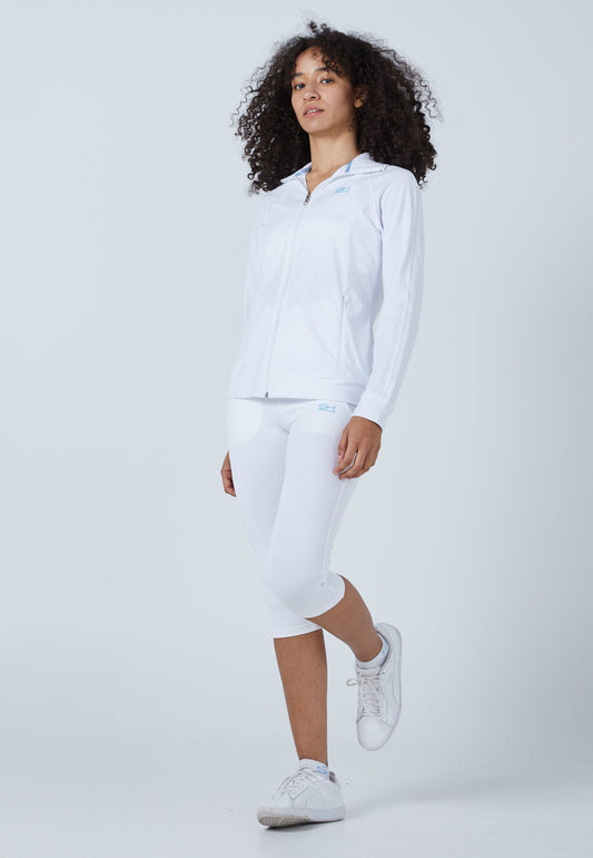 Tennis Trainingsjacke, weiß