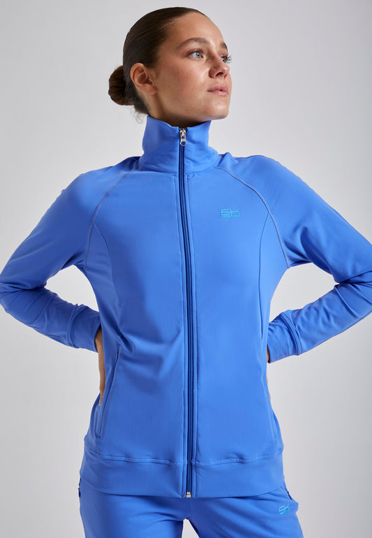 Tennis Trainingsjacke, kornblumen blau