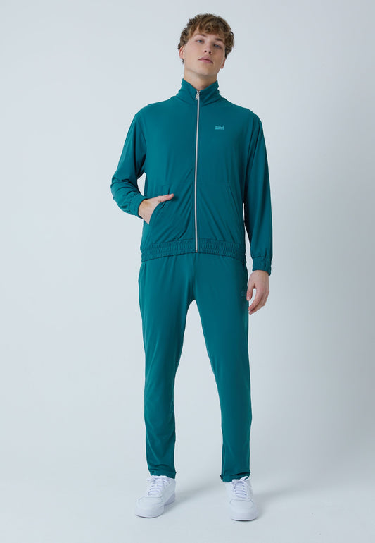 Tennis Court Joggingjacke, petrol grün