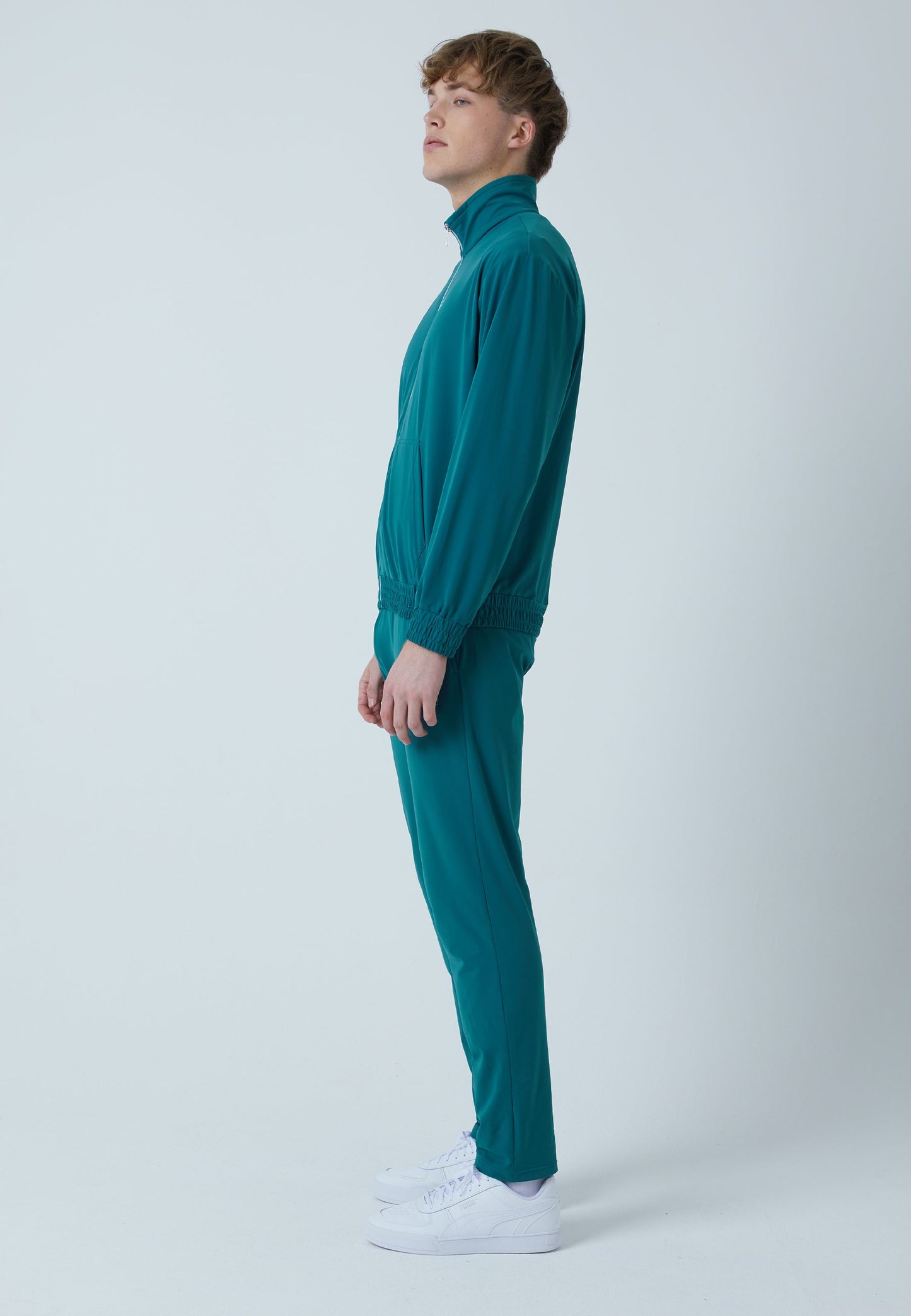 Tennis Court Joggingjacke, petrol grün