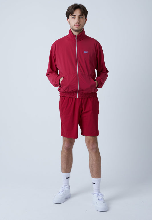 Tennis Court Joggingjacke, bordeaux rot