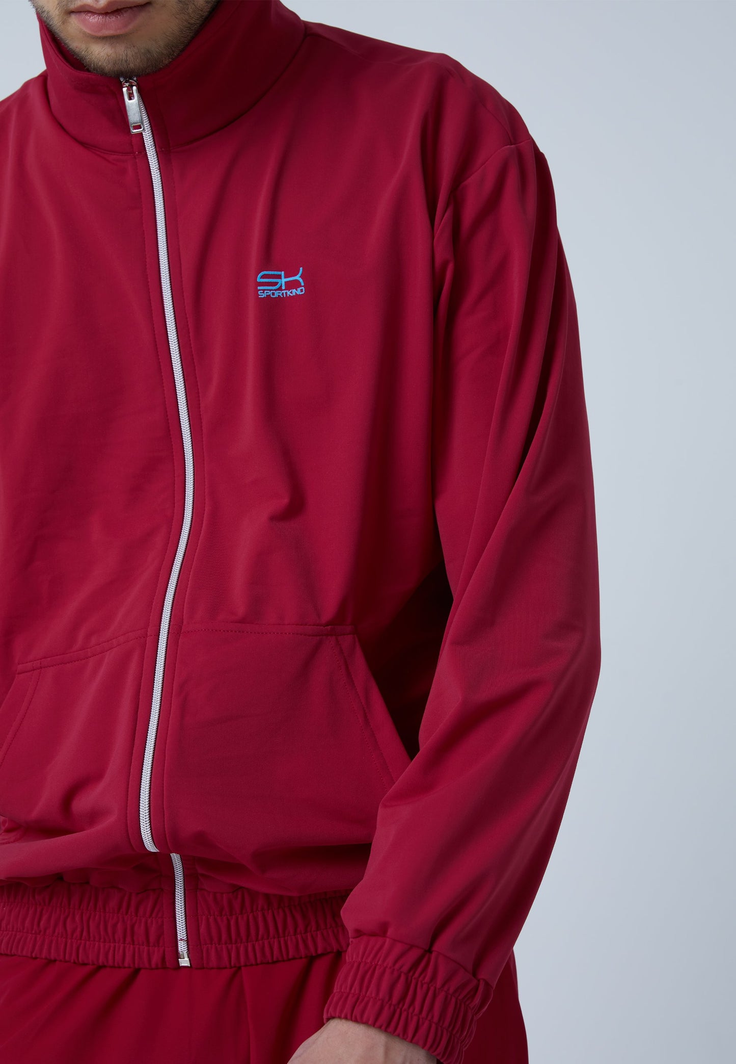 Tennis Court Joggingjacke, bordeaux rot