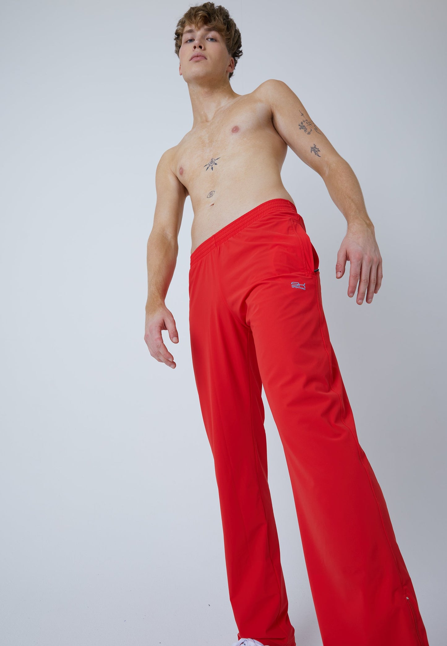 Tennis Trainingshose Woven, rot