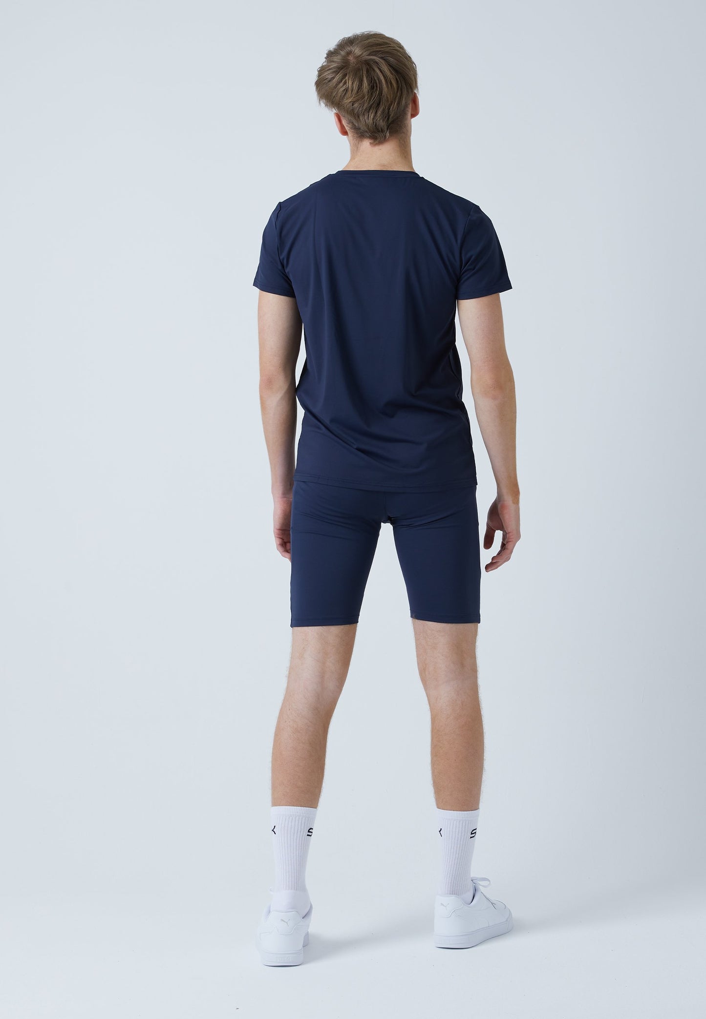 Short Tights / Radlerhose mit Taschen, navy blau