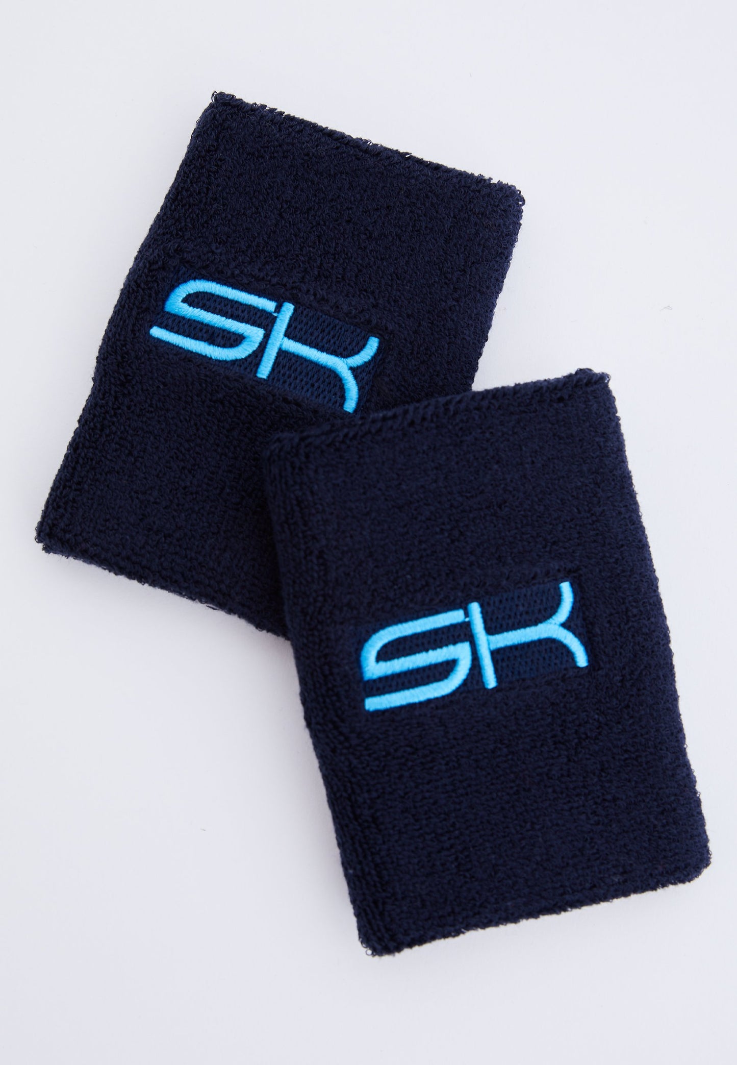 Tennis Schweißband groß 2er Set, navy blau