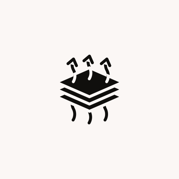 Symbol für die Atmungsaktivität