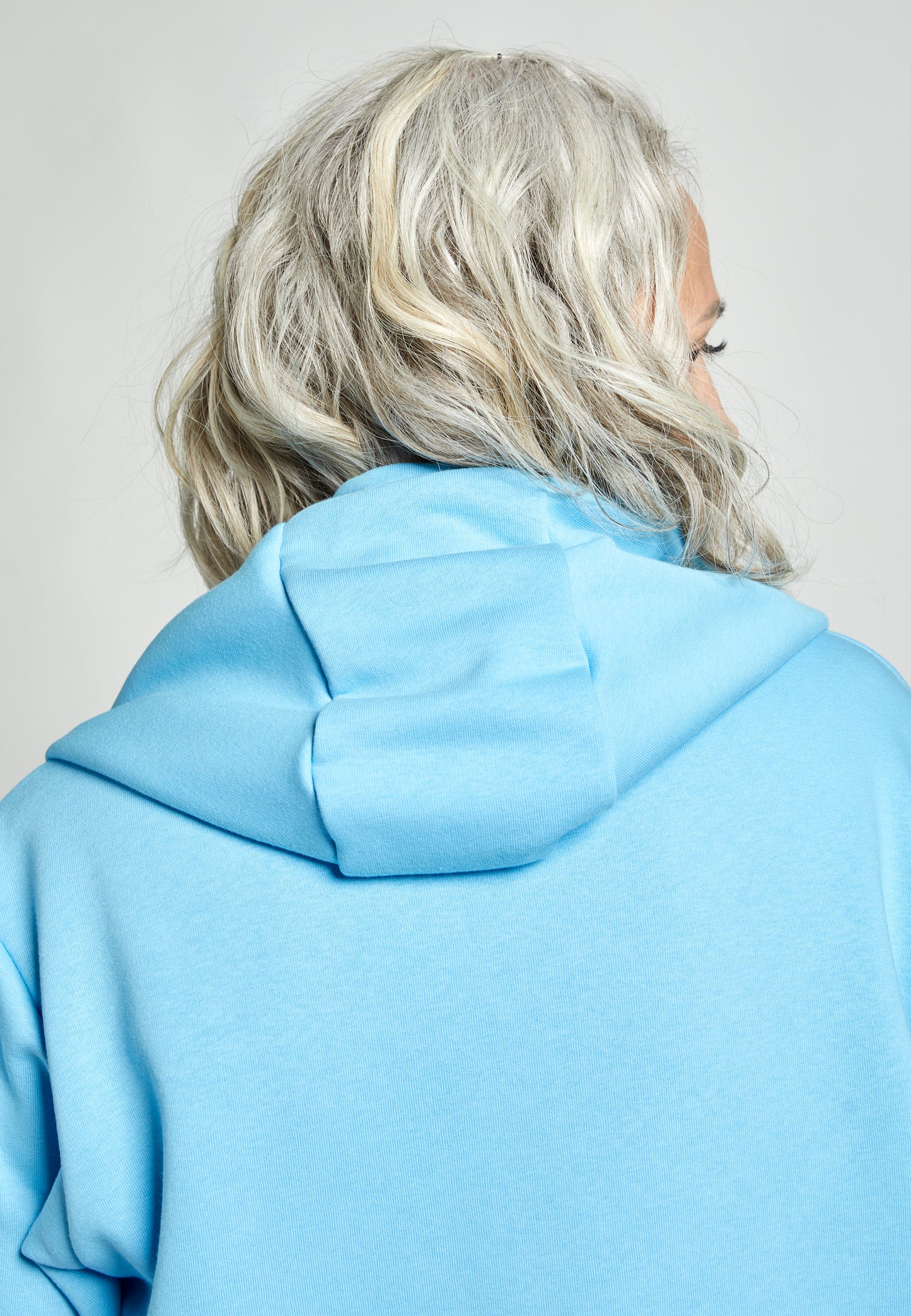 Unisex Kapuzenjacke mit Reißverschluss unisex, hellblau von SPORTKIND