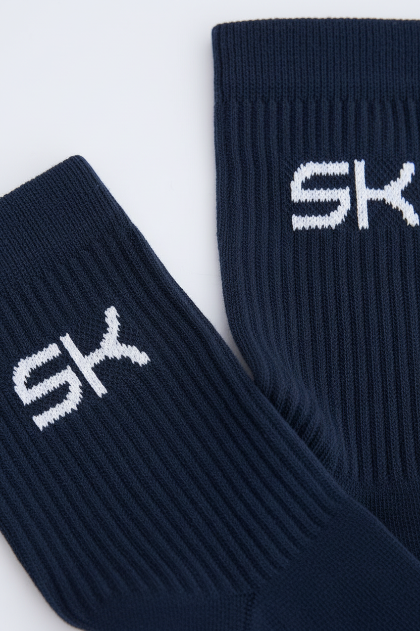 Unisex Lange Tennissocken, navy blau von SPORTKIND