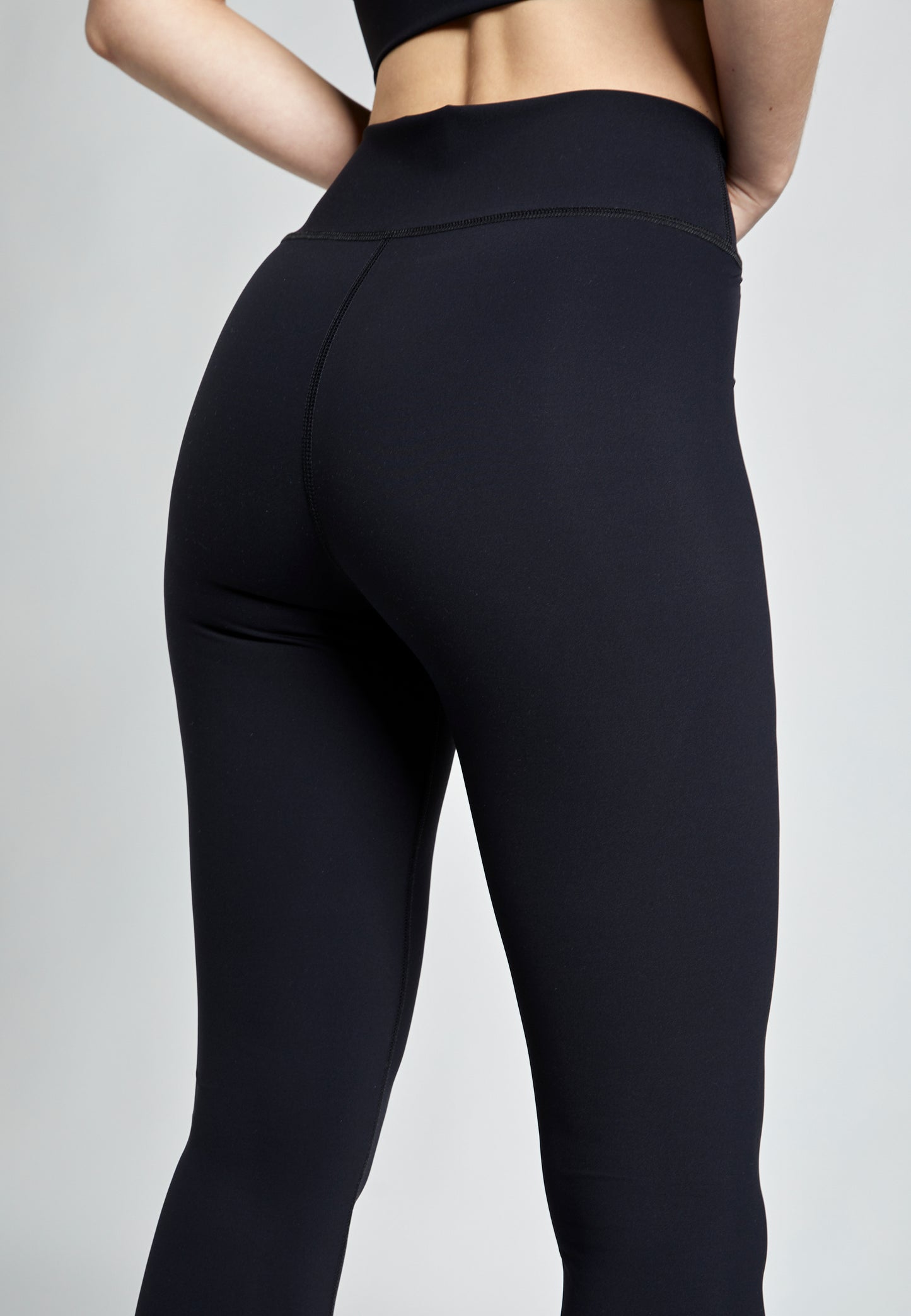 Damen Sport Leggings High Waist lang, schwarz von SPORTKIND